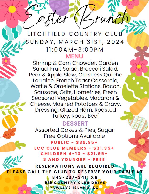 Image: 2024 Litchfield Country Club Easter Brunch