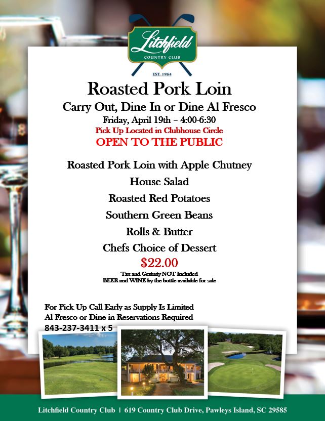 Image: Litchfield Country Club Roasted Pork Loin 
